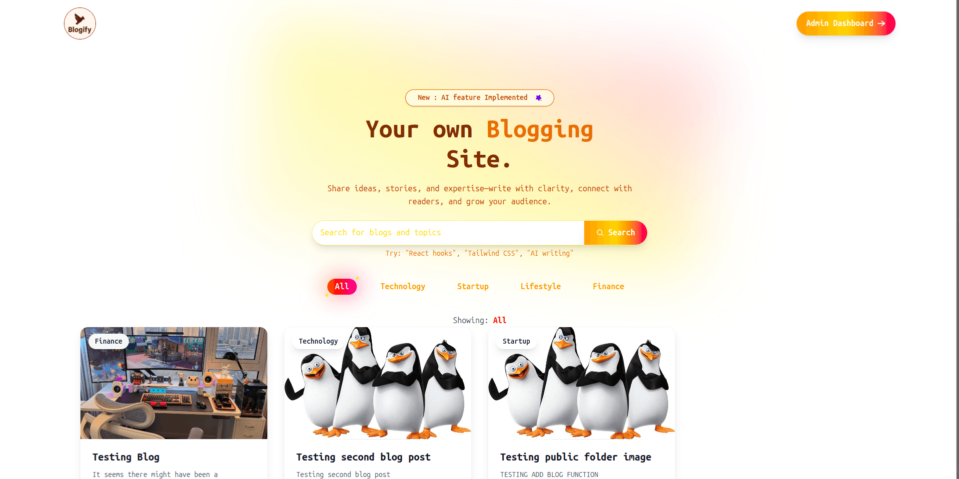 Blogify (Blogging Site)
